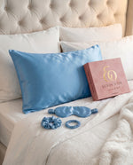 Coffret Sommeil Soie Écrin d'Or — coloris Bleu Nuit 22 momme grade 6A