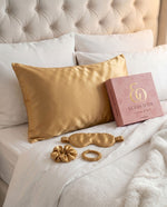Coffret Sommeil Soie Écrin d'Or — coloris Or Signature 22 momme grade 6A